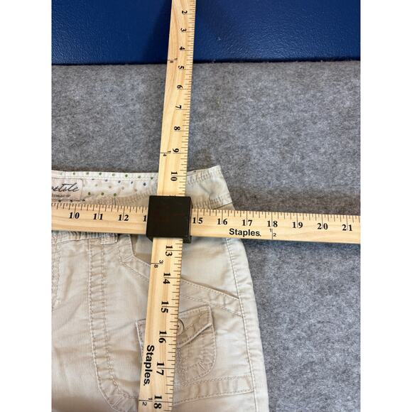 Aeropostale Pants Womens Size 5/6 Juniors Beige Bootcut Utility Y2K Streetwear - Picture 3 of 5